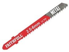 Image of Faithfull Metal Cutting Jigsaw Blades Pack of 5 T118B FAIJBT118B