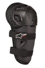 Image of ALPINESTARS YOUTH BIONIC ACTION KICKSTART KNEE GUARDS PROTECTORS BLACK MOTOCROSS