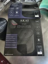 Image of Akai A61052B DYNMX Portable Wireless Charging Speaker, 5W Charging, Black
