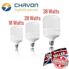 Image of E27 LED T Shape Bulb Globe Frosted Daylight 6500k 18W 28W 38W