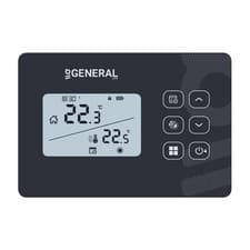 Image of Wireless RF Digital Room Thermostat – Heating & Cooling – GENERAL Life HT340S