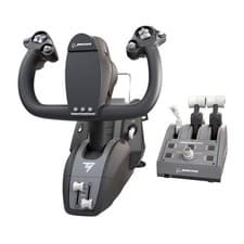 Image of Thrustmaster TCA Yoke Pack Boeing Edition Black Grey USB Fightstick PC Xbox X...