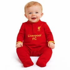 Image of Official Liverpool Baby Sleepsuit baby grow romper suit 100% cotton 3-6 Months