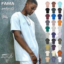 Image of Mens Heavy Oversized T-Shirt Baggy Short Sleeve Thick Cotton Longline Top Tee