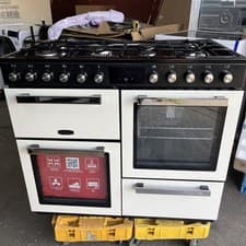 Image of Montpellier MDFRC100C - Cream Freestand Range Cooker - 7 Gas Burners BARGAIN NEW