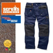 Image of Scruffs Worker Plus NAVY BLUE Trousers | Trade Work Trousers Men's Workwear