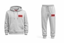 Image of Mens Hugo Boss Fleece Hooded Tracksuits Set 2 Piece Set