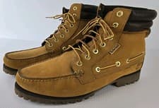 Image of Timberland Mens Boots Brown Mid Lace Up Size 13US #72540 Tan Brown Sand