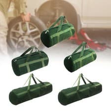 Image of Canvas Tool Bag Large Capacity Tool Tote for Plumber Electrician Woodworker