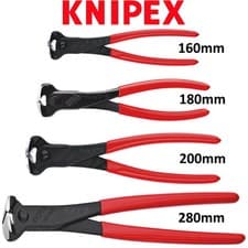 Image of Knipex Steel Fixers End Cutting Nippers Concretors Twist Wire Cutter Pliers 6801
