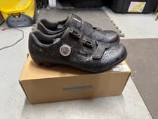 Image of Shimano RX6 SPD Gravel MTB Shoes Size EU 44 US M10 Black Camo Dynablast