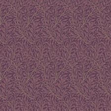 Image of William Morris Willow Bough Ditsy Wallpaper in Mulberry 128741 NEW ROLL RRP £40