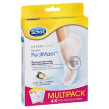Image of Scholl Expert Care Nourish PediMask 4 Multipack Macadamia Oil Intense Hydration