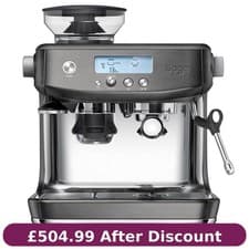 Image of Sage The Barista Pro SES878BST Coffee Espresso Machine Black Stainless Steel,