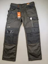 Image of Scruffs 3D Trade Trousers Mens 36R Graphite Cordura Workwear BNWT