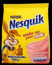 Image of Nestle Nesquik Strawberry Drink Powder Vitamin Add Milk 700g