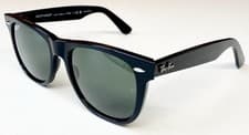 Image of Ray-Ban Wayfarer Polarised Sunglasses  Black RB2140 901/58 54mm XL Largest Size