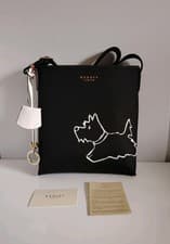Image of New RADLEY Handbag Medium Chalk Zip Top Crossbody Bag Palace Gardens Stripe 