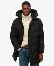 Image of Superdry Mens City Chevron Padded Parka Coat