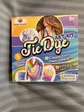 Image of Tie Dye Art Kit – 9 Colours Fabric Dye Set – DIY Tie Dye Craft Kit – Age 8+