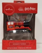 Image of Hallmark Christmas Ornament HARRY POTTER, HOGWARTS EXPRESS Locomotive Train 5972