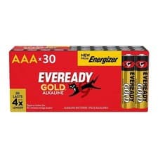 Image of Eveready AAA Alkaline Gold - Pack of 30 - S33704 Multipack Batteries AAA Battery