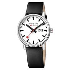 Image of Mondaine Watch Evo2 Big Date MSE.40210.LBV Sapphire Glass Vegan Grape Leather