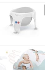Image of Angelcare Baby Bath Support Seat Soft Touch, Grey , 6-MONTH-OLD