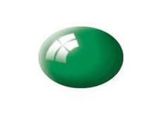 Image of Revell 36161 - Aqua Color - Emerald Green Gloss - Acrylic Paint 1 x 18ml Pla Pot