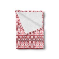 Image of Christmas Soft Flannel Fleece Throw Blanket Nordic Borders