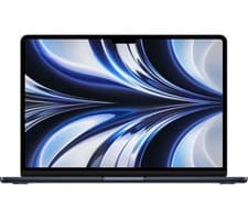 Image of APPLE MacBook Air 13.6" (2022) - M2, 256 GB SSD, Midnight - REFURB-A