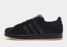 Image of Adidas Originals Superstar black mens trainers