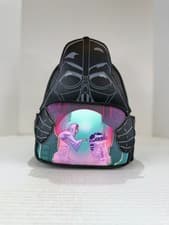 Image of Funko Loungefly Star Wars Darth Vader Leia R2D2 Mini Backpack NWT