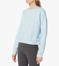 Image of Puma Essentials Small Logo Women's Sweatshirt Icey Blue Size M