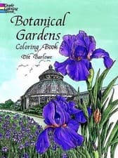 Image of BOTANICAL GARDENS COLORING BOOK (DOVER NATURE COLORING By Dot Barlowe BRAND NEW
