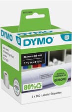 Image of New DYMO S0722400 LabelWriter Large Address Labels 36x89mm 2x260 White