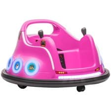 Image of AIYAPLAY Licensed Bumper Car for Kids with Joysticks, Remote, Pink
