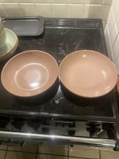 Image of Denby Heritage Piazza Pasta Bowls X2 Brand New Hand Picked Seconds.