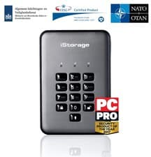 Image of IStorage IS-DAP2-256-SSD-512-C-G 512GB DiskAshur Pro2 SSD