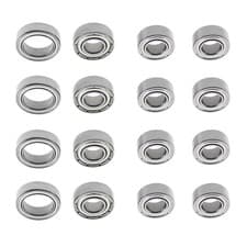 Image of 16pk RC Chassis Ball Bearing 10x5x4mm 11x5x4mm 12x8x3.5mm Pack for TT-02 Chassis