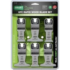 Image of Smart 6 Piece Trade Rapid OIS Oscillating Multi Tool Wood Blade Set