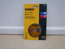 Image of DeWALT DCS438 DT20592 3 x 76mm X 10mm INOX STAINLESS STEEL metal cutting discs