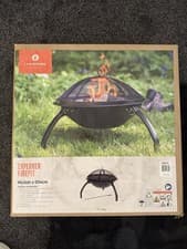 Image of La Hacienda Explorer Fire Pit Brand New In Box Black Camping Outdoor Firepit