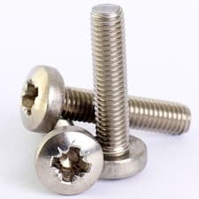 Image of M1.6 M2 M2.5 M3 A2 STAINLESS POSI PAN HEAD MACHINE SCREWS POZI POZIDRIVE SCREW