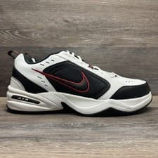 Image of Nike Air Monarch IV Shoes Men Size 14 White Black Red Sneakers Lace up Dad