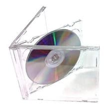 Image of Double Clear CD Jewel Cases 10.4mm Durable Spine 2 Discs Replacement Cases LOT