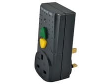 Image of FAITHFULL 240v 3-Pin-Plug RCD Power Adaptor/Circuit Breaker Socket, FPPRCD