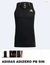 Image of Adidas adizero singlet   GQ7099 men size L