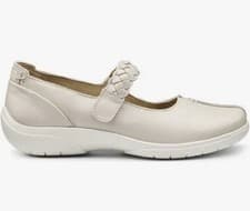 Image of Hotter Women's Shake II Mary Janes Shoes Beige Wide Uk Size 5.5 ✅RRP£79✅