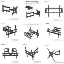 Image of Multiple Style Adjustable TV Wall Mount Bracket 26“-70” Inch Smooth Swivel UK